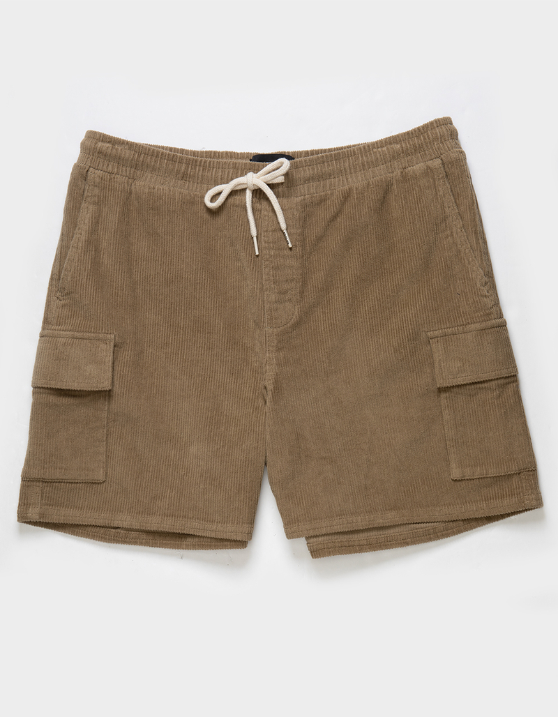 RSQ Mens Cord Cargo Pull On Shorts image number 0