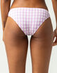 FULL TILT Gingham Cheeky Bikini Bottoms image number 3