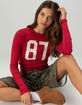 RSQ Womens 87 Long Sleeve Baby Tee image number 2