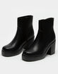 SODA Womens Chunky Ankle Booties image number 1
