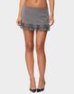 EDIKTED Mona Lacey Slit Pinstripe Mini Skort image number 1