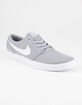 NIKE SB Portmore II Ultralight Wolf Grey & White Shoes image number 2
