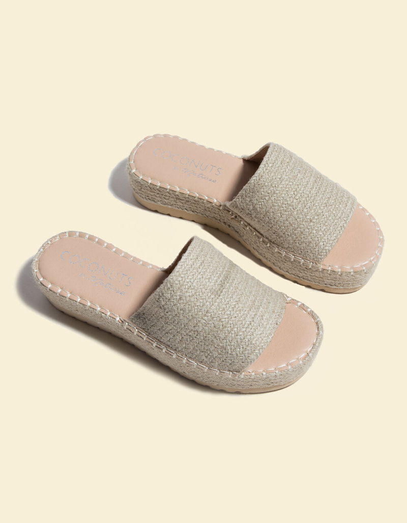 COCONUTS Del Mar Natural Womens Espadrille Flatform Sandals image number 1