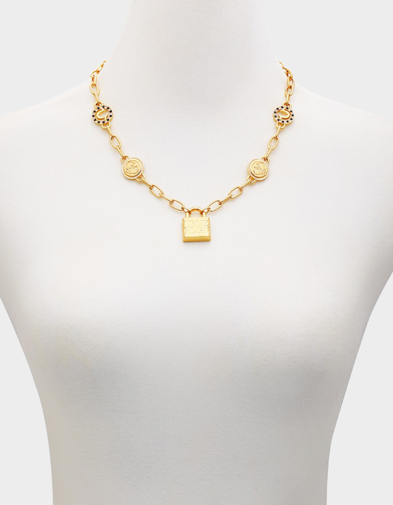 TRUE RELIGION Padlock Charm Necklace image number 2