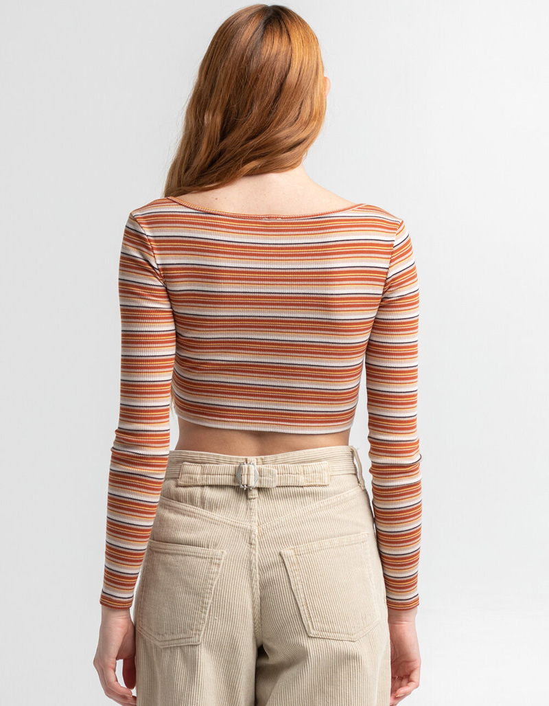 BDG Urban Outfitters Womens Stripe Crop Cardigan image number 2
