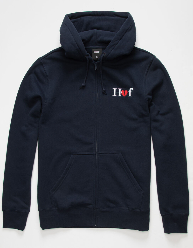 HUF Milton Mens Zip Up Hoodie image number 0