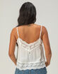 ROXY Shadow Side Womens Lace Trim Cami image number 4