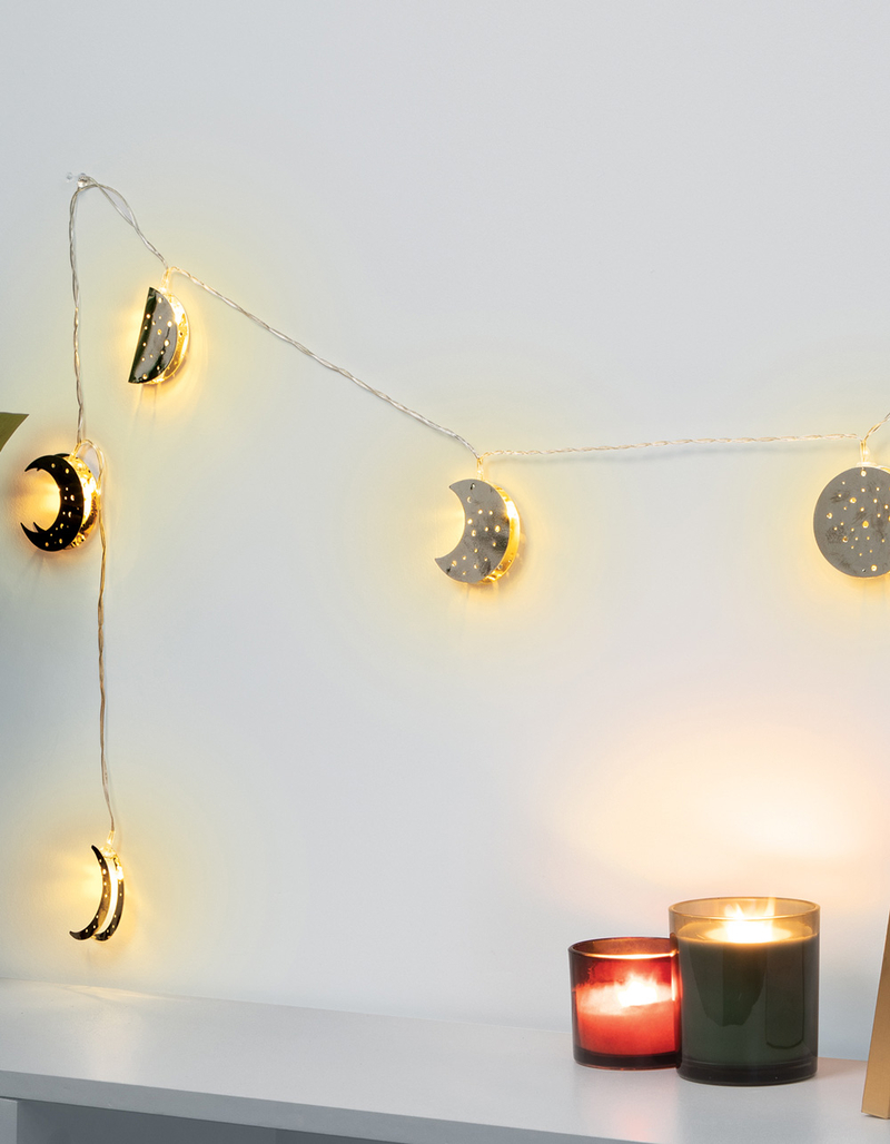 Moon Phase String Lights image number 1