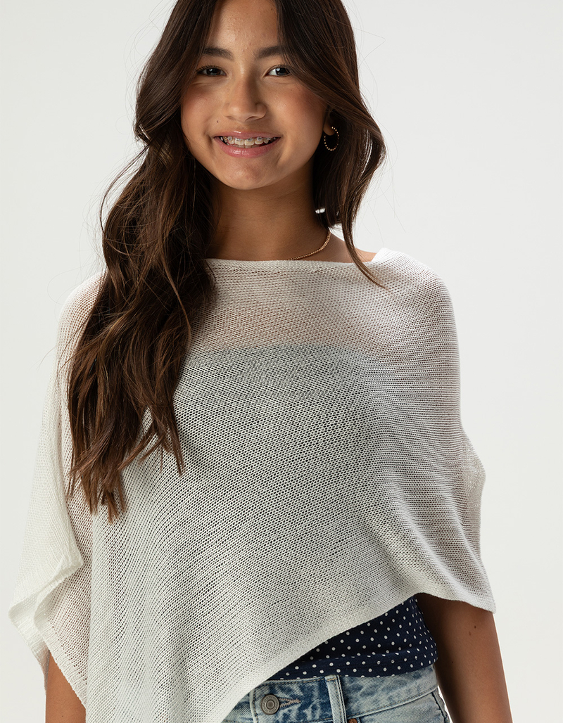 FULL TILT Girls Crop Poncho  image number 4