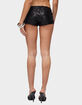 EDIKTED Annael Sequin Knit Micro Shorts image number 3