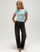 RHYTHM Womens Stripe Boat Neck Tee image number 2