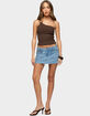 EDIKTED Calista Ribbed One Shoulder Top image number 8