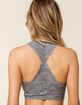 FREE PEOPLE Galloon Lace Grey Racerback Bralette image number 2
