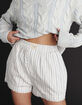 FREE PEOPLE Day To Day Womens Striped Boxer Shorts image number 9