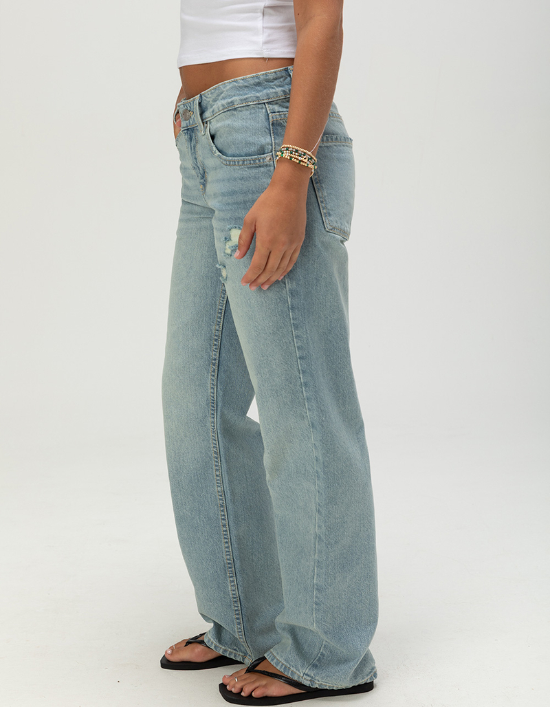 RSQ Womens Low Rise Loose Straight Jeans image number 2