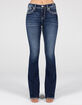MISS ME Metallic Border Stitch Womens Bootcut Jeans image number 2