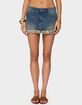 EDIKTED Shaina Iridescent Denim Mini Skirt image number 1