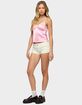 EDIKTED Polka Dot Satin Effect Lace Trim Top image number 4