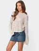 EDIKTED Open Knit Sweater image number 4