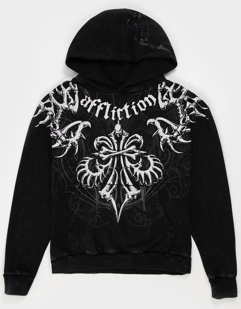 AFFLICTION Skeleton Mens Hoodie - BLACK | Tillys
