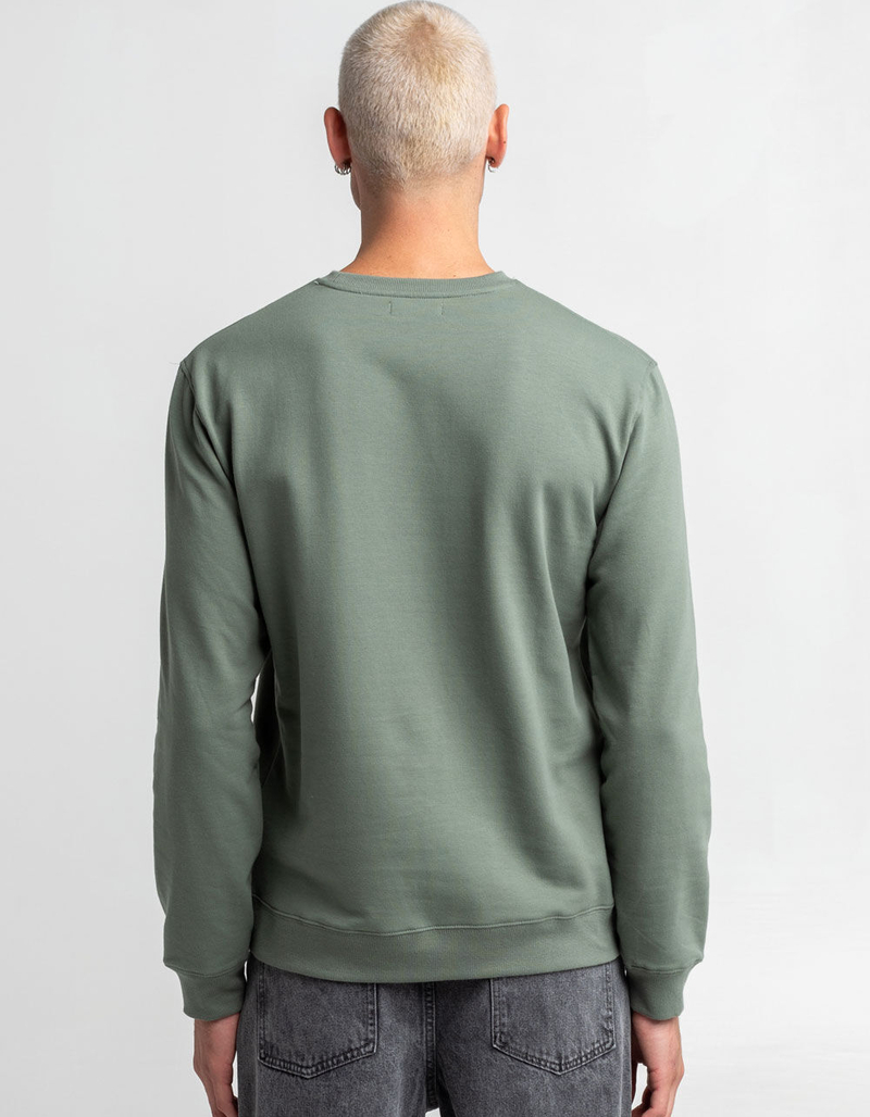 RSQ Solid Crewneck Mens Agave Sweatshirt image number 3