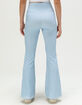 HAPPY CAMP3R Sky Blue Gingham Womens Active Pants image number 4