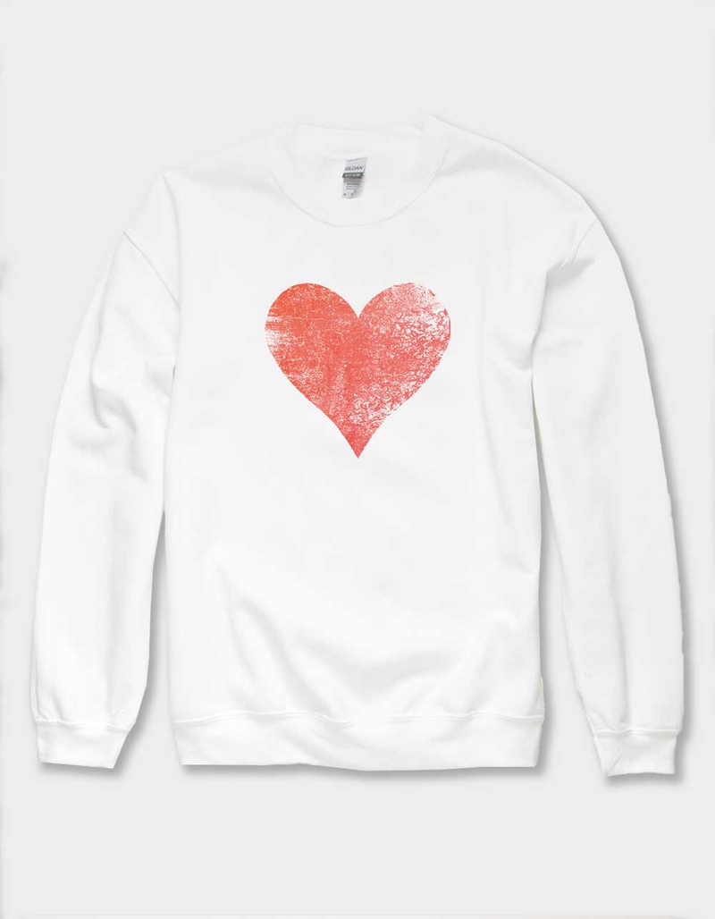 HEART Distressed Heart Unisex Crewneck Sweatshirt image number 0