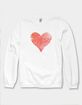 HEART Distressed Heart Unisex Crewneck Sweatshirt HEART Distressed Heart Unisex Crewneck Sweatshirt