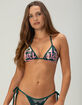 VON DUTCH Camo Triangle Bikini Top image number 1