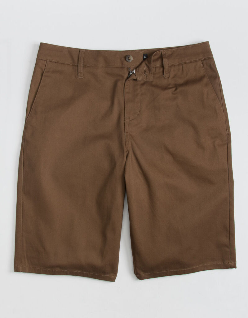 RSQ Longer Mens Brown Chino Shorts BROWN 369543400