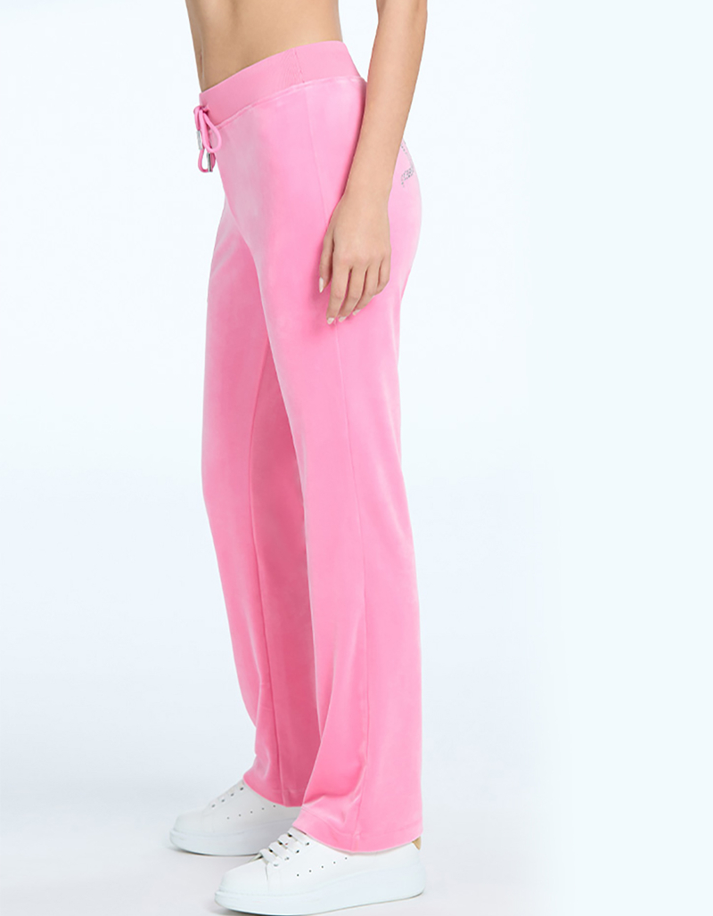 JUICY COUTURE OG Big Bling Womens Velour Track Pants image number 1