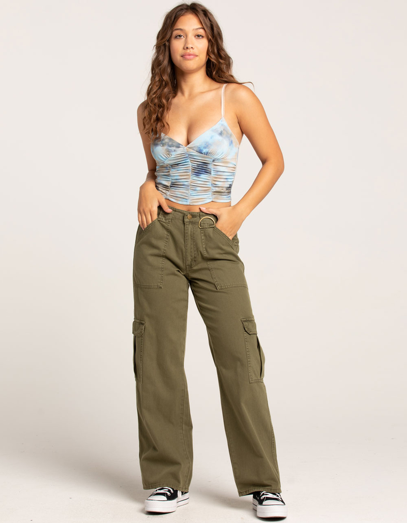 FULL TILT Cinch Tie Dye Womens Cami image number 3