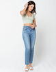 IVY & MAIN Ditsy Surplice Womens Sage Crop Top image number 4
