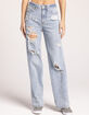 INDIGO REIN Womens High Rise Skater Jeans image number 2
