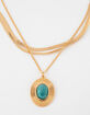FULL TILT Layered Snake Chain & Pendant Necklace image number 2