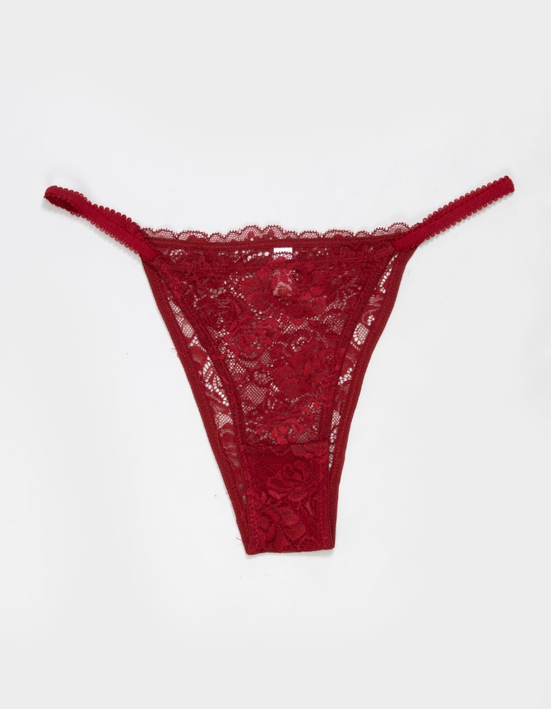 FULL TILT Floral Allover Lace Cheeky Panties image number 1