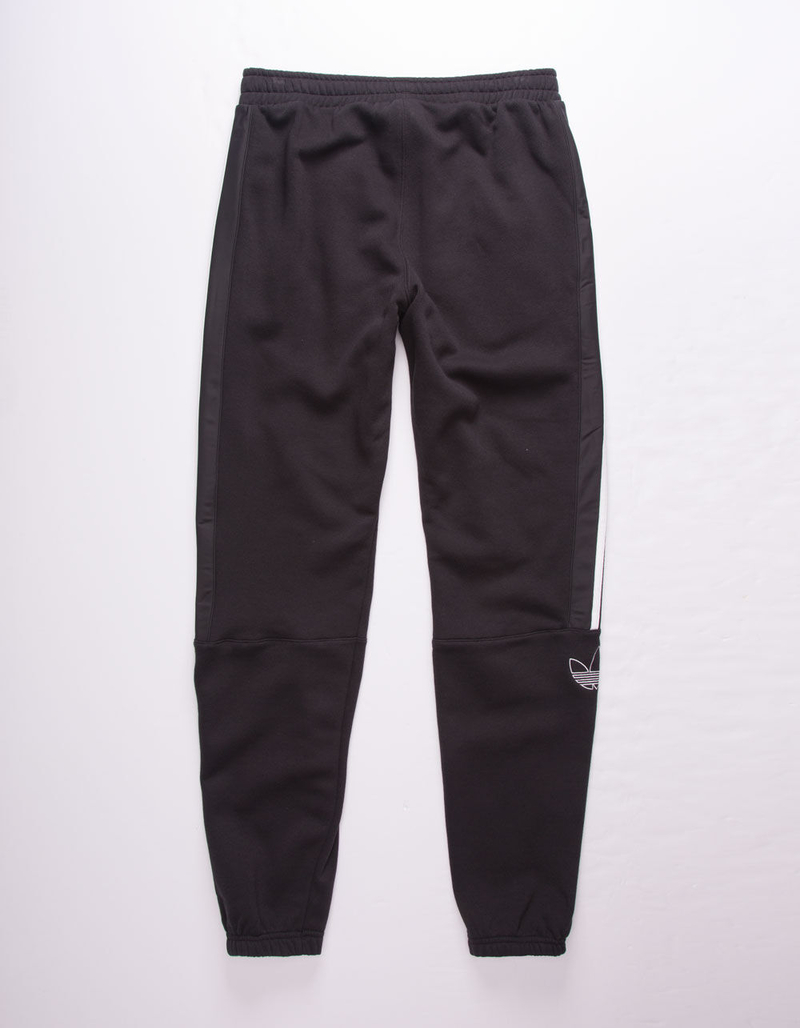 ADIDAS Outline Black Mens Sweatpants image number 1