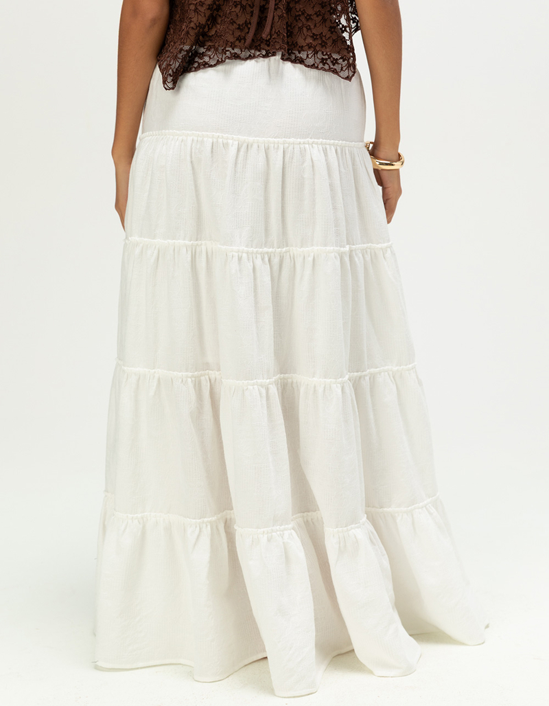 NECTAR CLOTHING Womens Tiered Maxi Skirt image number 3