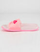 FILA Drifter Lux Womens Clear Pink Slide Sandals image number 4