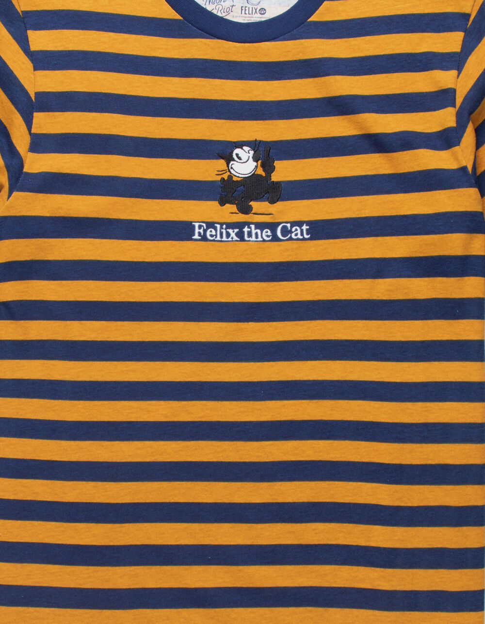 NEON RIOT Felix Wink Navy Stripe Mens T 