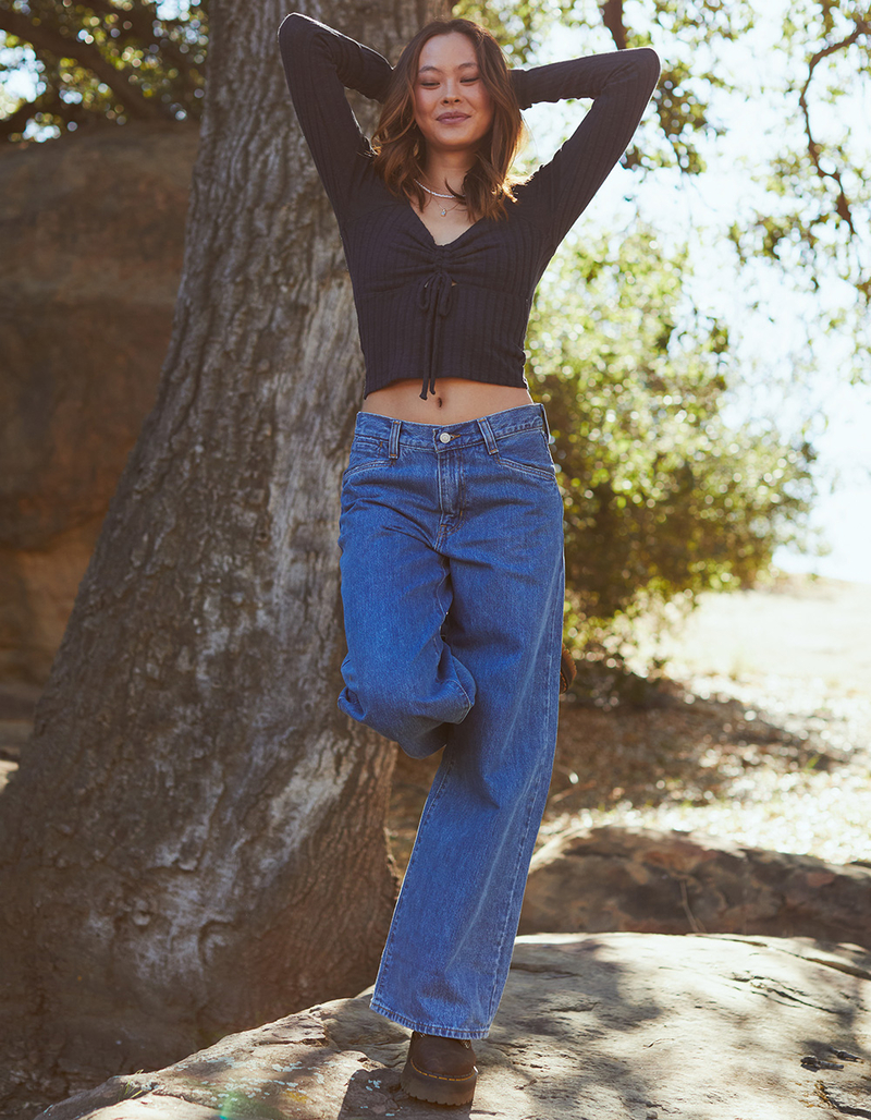 LEVI'S 94 Baggy Wide Leg Womens Jeans - Take Chances image number 0