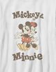DISNEY Mickey & Minnie Retro Kiss Unisex Kids Tee image number 2