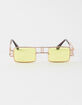 BLUE CROWN Geometric Metal Square Sunglasses image number 2
