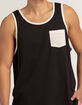 BLUE CROWN Mens Printed Pocket Tank Top image number 2