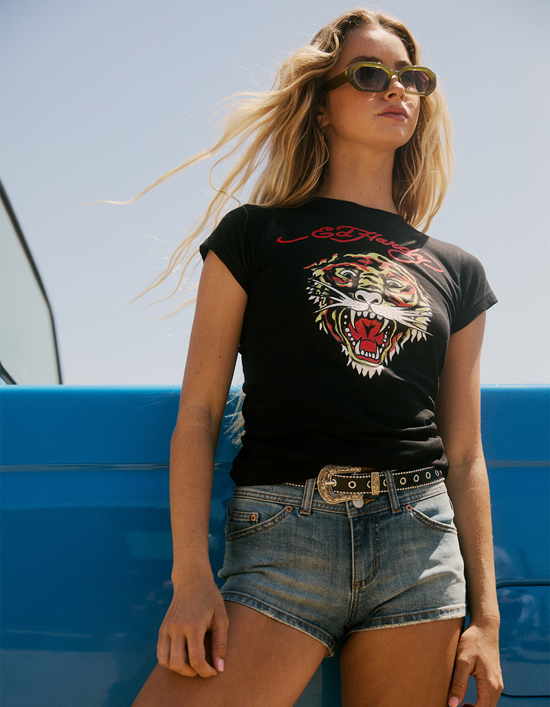 RSQ Womens Low Rise Micro Mini Shorts image number 6