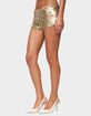 EDIKTED Macie Sequin Micro Shorts image number 2