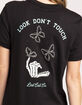 LAST CALL CO. Look Don't Touch Womens Tee image number 4