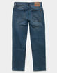 VOLCOM Solver Mens Blue Rinse Modern Straight Jeans image number 2
