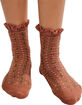 FREE PEOPLE Womens Ruffle Socks 3 Pack image number 3