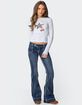 EDIKTED Cherry Leopard Star Long Sleeve Tee image number 2